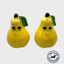 Vintage Yellow Pear Shakers