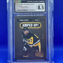 2021 Metal Universe Amped Up Gold /11  Sidney Crosby Pittsburgh Penguins
