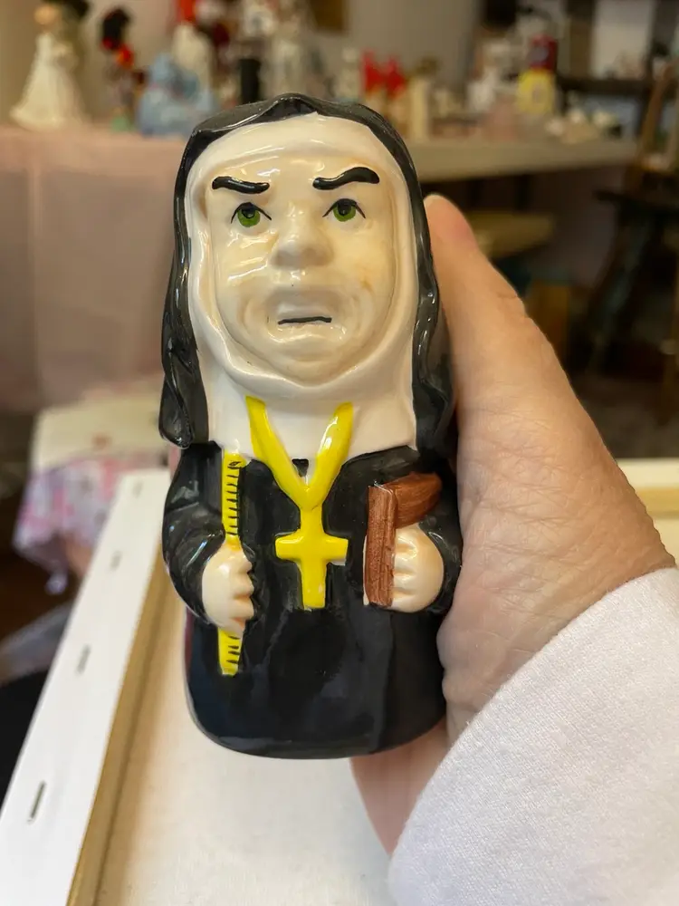 Nun And Catholic School Girl Salt And Pepper Set