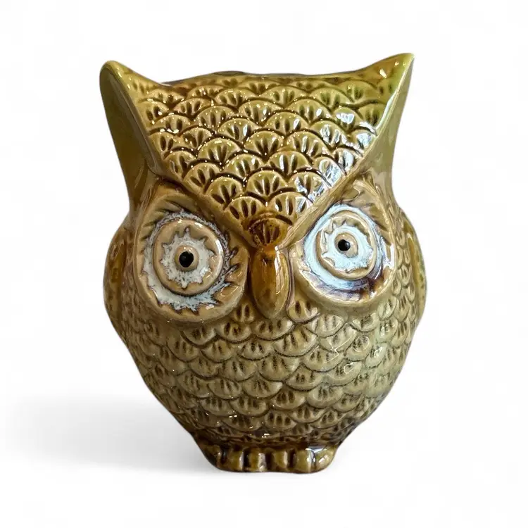 Decorative Ceramic Owl Figurine