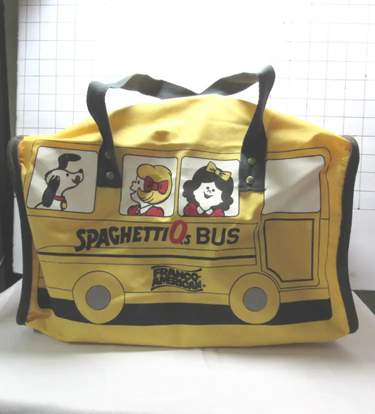 Franco American 1984 Zippered Spaghettio's School Bus Tote/Lunch Bag