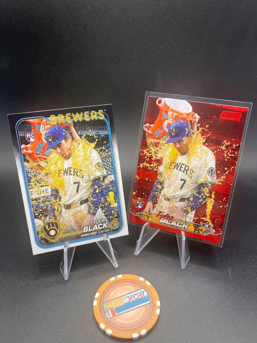 Tyler Black Base Topps And Red Parallel 2024 Topps Stadium Club Milwaukee Brewers