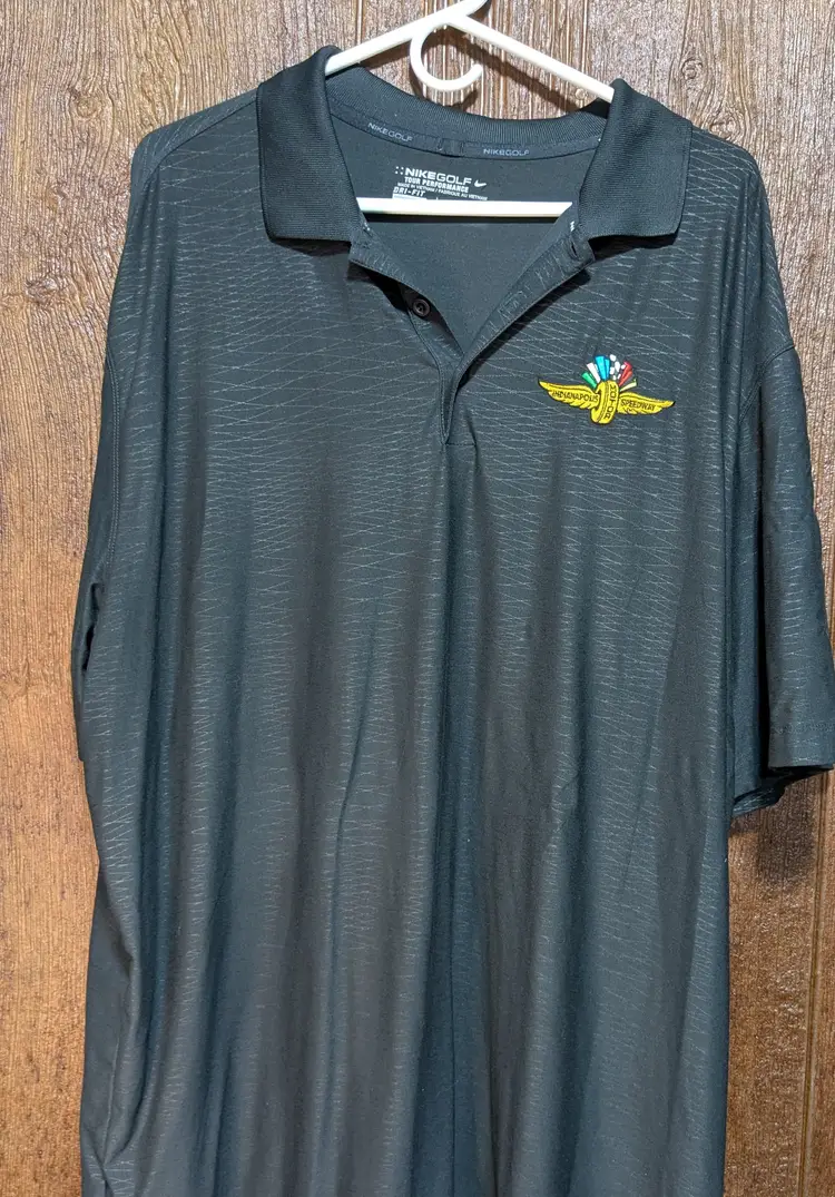 Nike Golf Indianapolis Motor Speedway Polo shirt XXL Black Logo