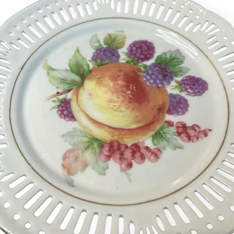 Vintage Schwarzenhammer Peach Fruit Bowl Germany