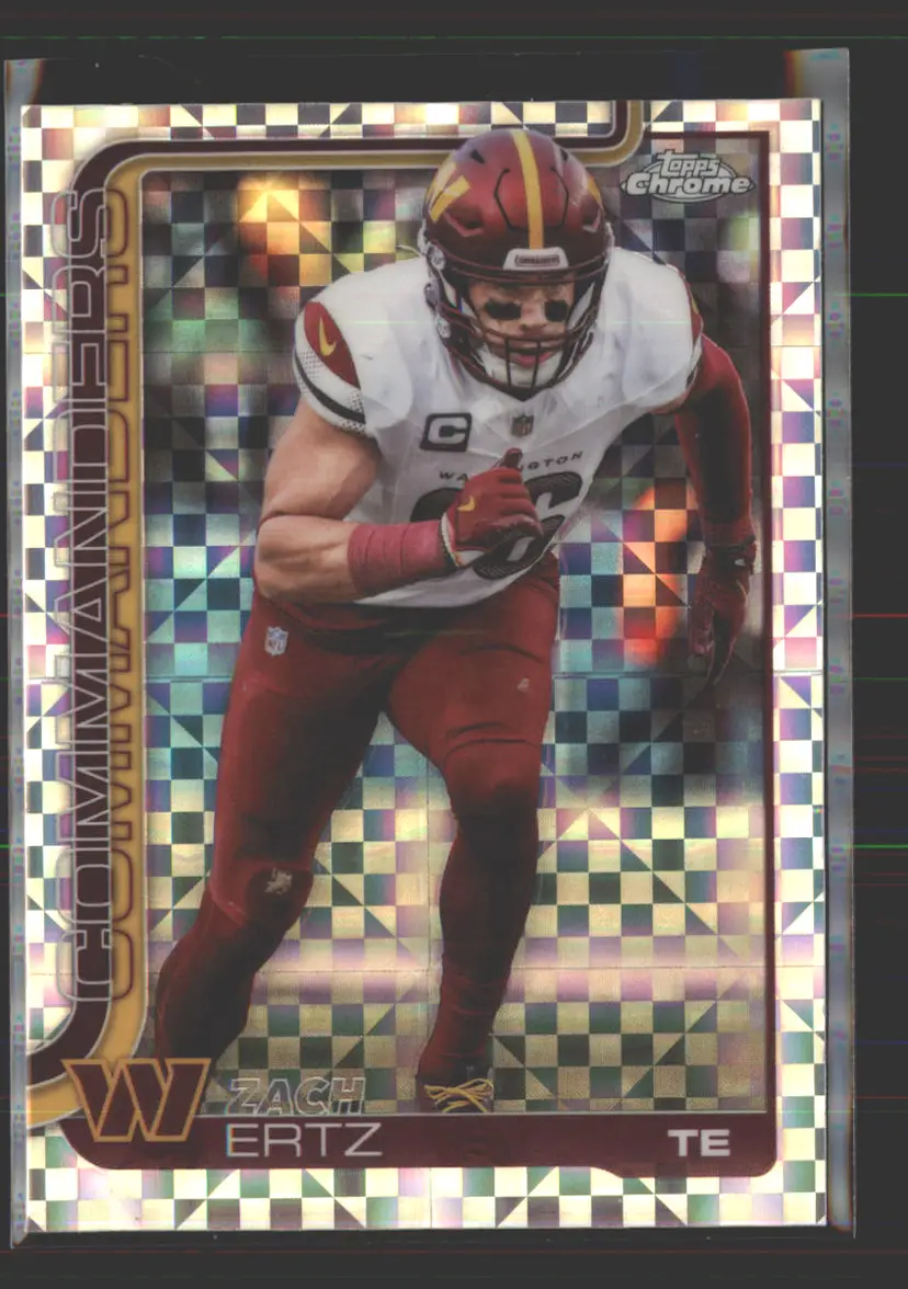 Zach Ertz 2025 Topps Chrome X-Fractor #297 - (142) - Washington Commanders