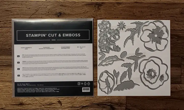 Stampin' Up Poppy Moments & Lilly Pads Thinlits Die Set NEW