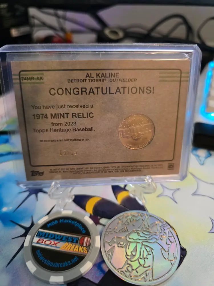 2023 Heritage Al Kaline "1974" Mint/ Nickel SSP 5/15 Detriot Tigers