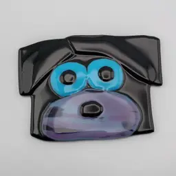 Fused glass dog