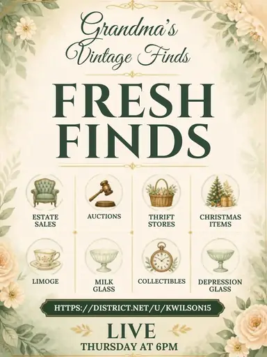 Fresh Finds!  Antiques, Glass, Collectibles And Christmas !!