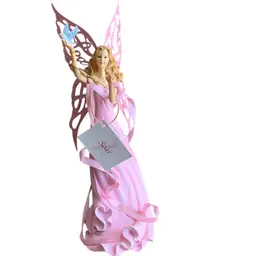 823. Gorgeous “soar” The Hamilton Collection, Thomas Kinkade "Wings of Hope" Collection, featuring a pink-clad Fairies 🧚 Holding A Beautiful Blue Bird Of Happiness