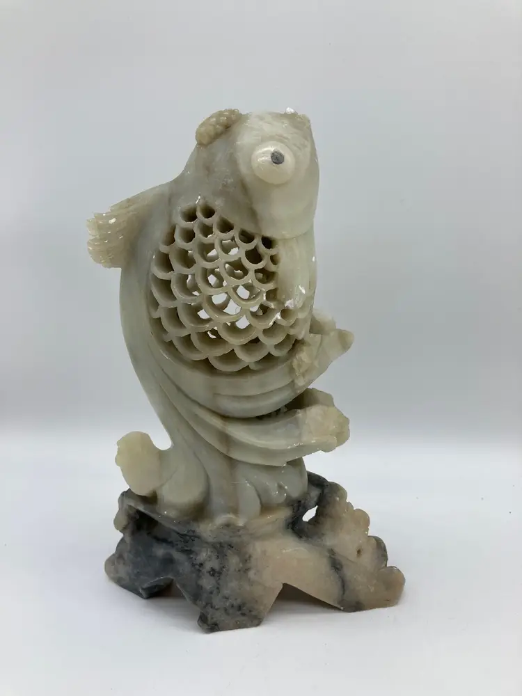 Carved soapstone fish - beautiful!