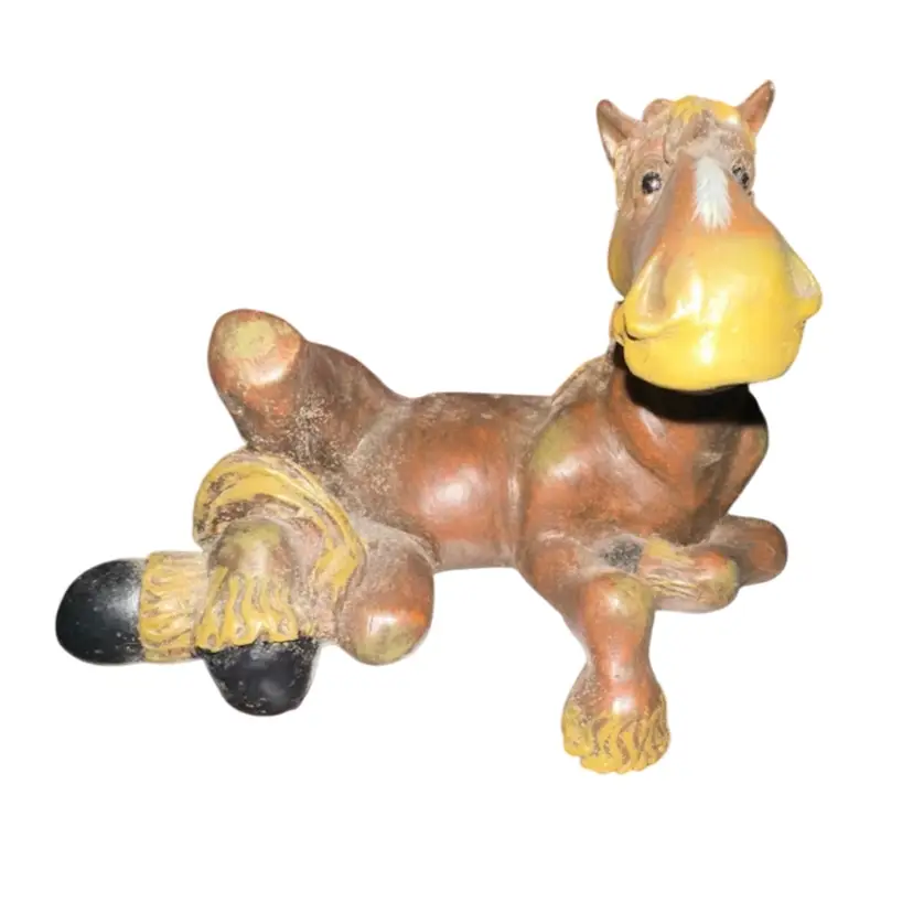 Retired Montana Silversmiths "Elmer’s Horse Sense" “chilling” horse figurine