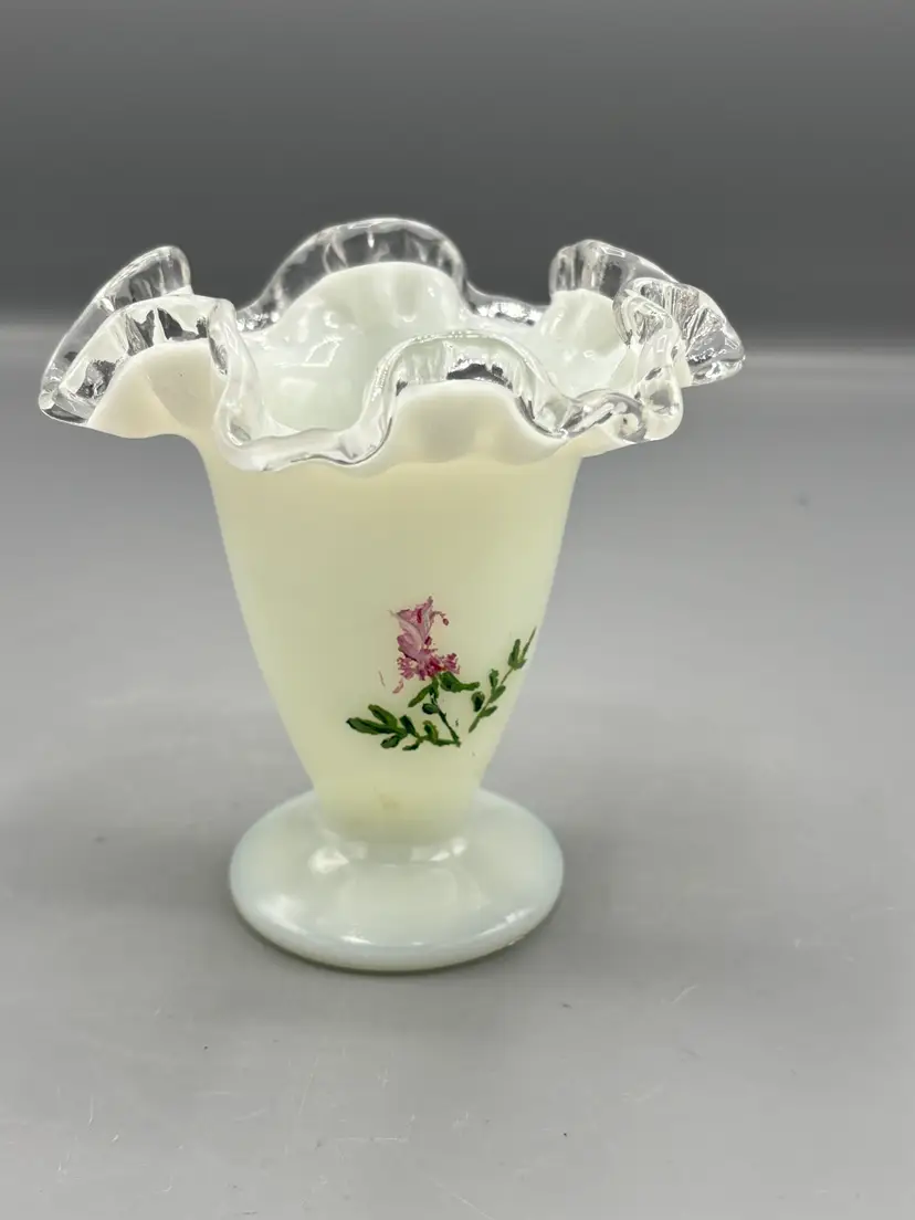Vintage Fenton silver crest