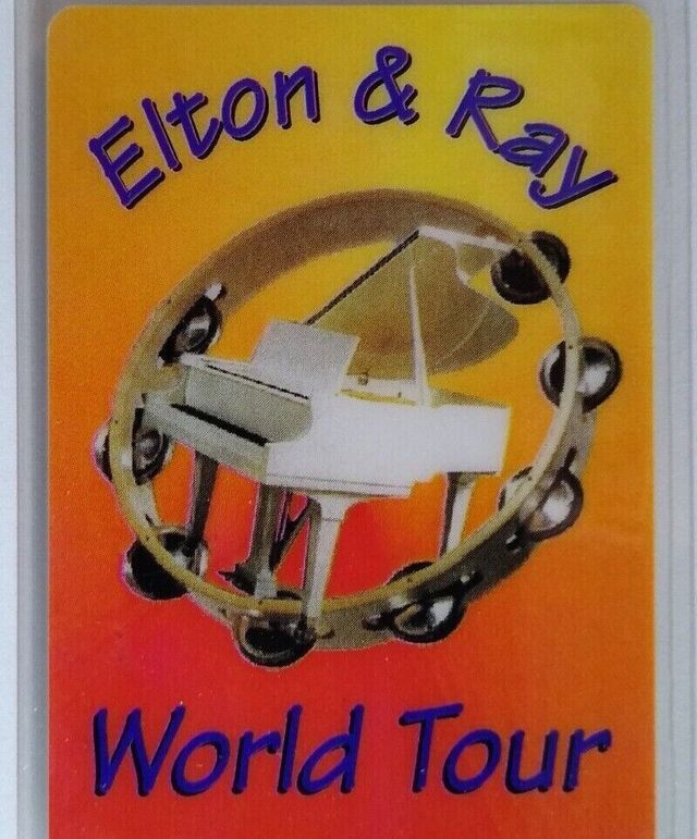 Elton John Ray Cooper Backstage Pass Original 1994 Pop Rock Piano