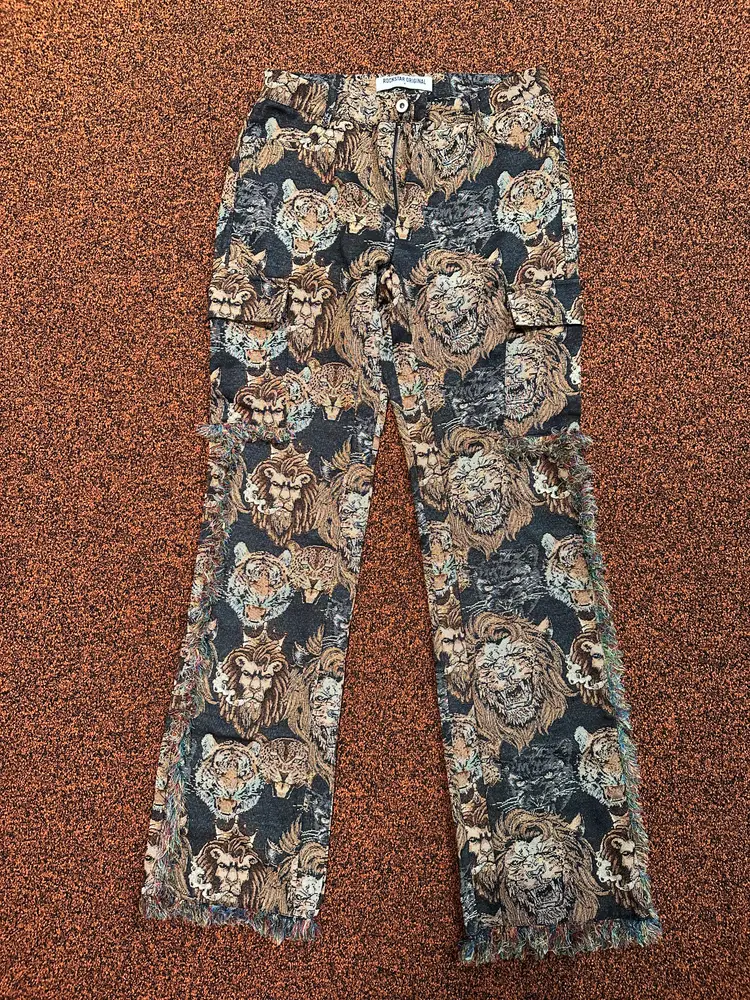 Rockstar Originals Khadiyah Animal Print Tapestry women’s pants
