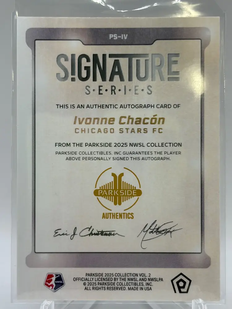 Ivonne Chacon 2025 Vol 2 Sig Series Purple /5 PS-IV