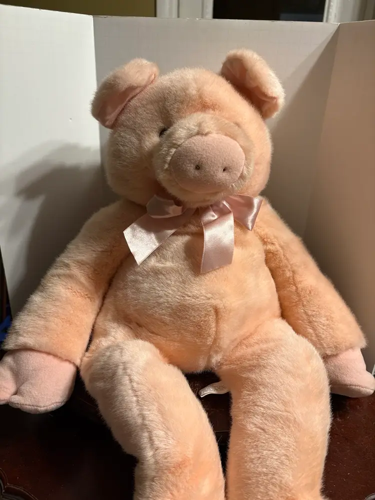 Large Pink Plush Piggy