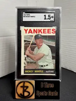 MICKEY MANTLE 1964 Topps #50 SGC 1.5 FR Yankees HOF A1499