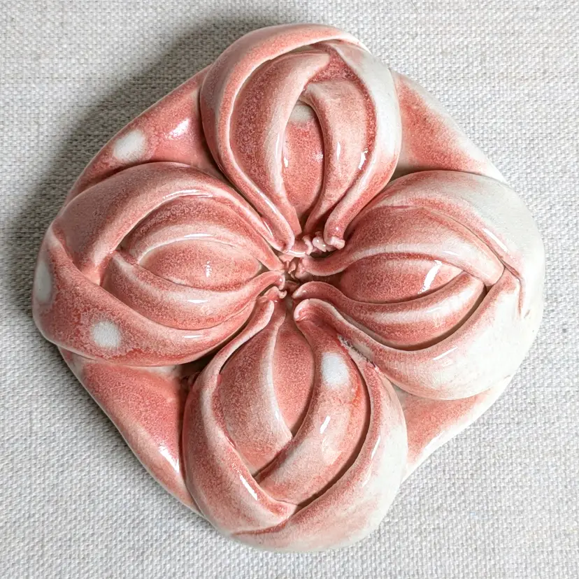 Modernist Floral Pottery Wall Art