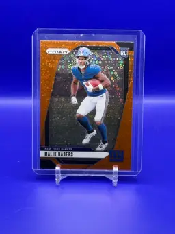 Malik Nabers Prizm Orange Disco
