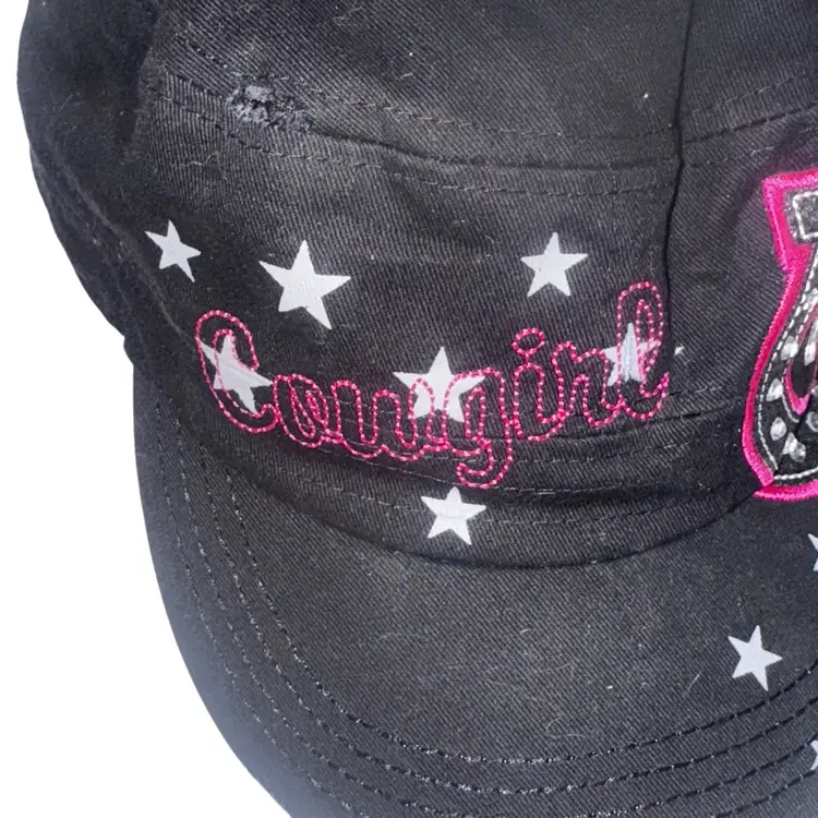 Y2K Bling Cap Hat Cowgirl Horse Shoe