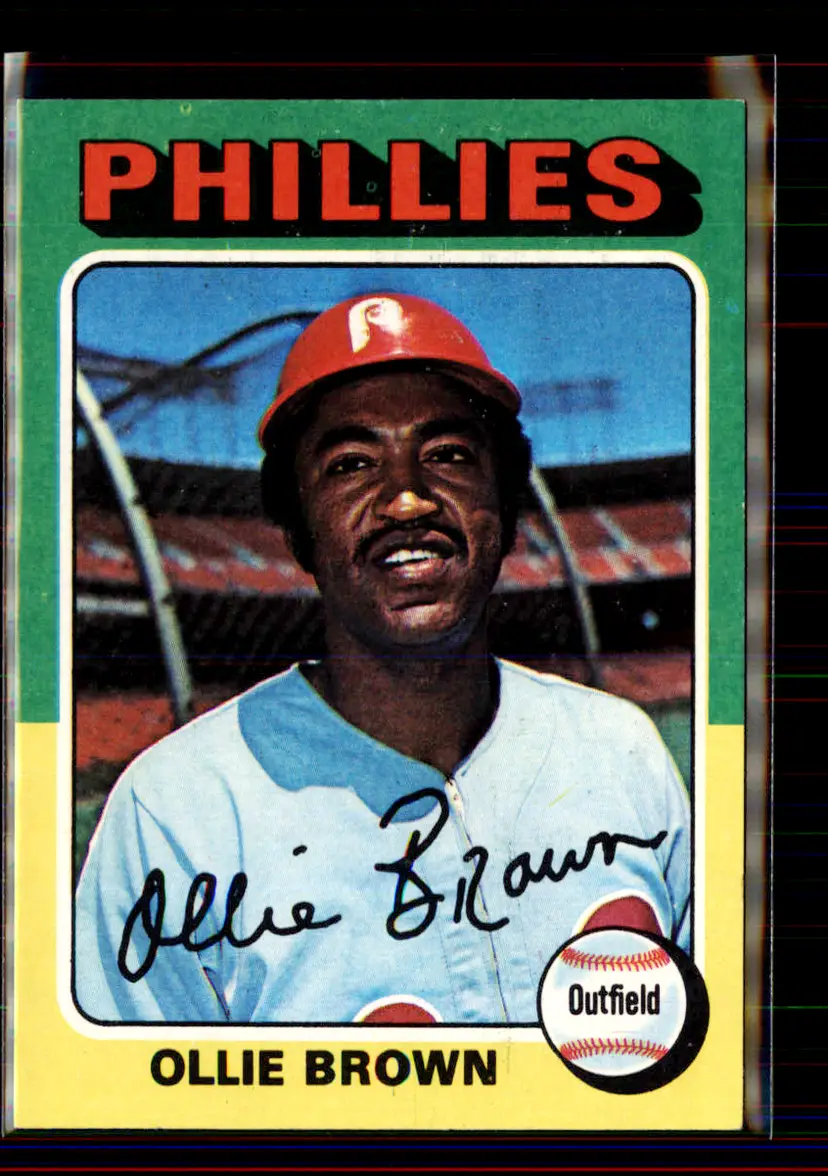 Ollie Brown 1975 Topps #596 - Philadelphia Phillies - (pk1-108)