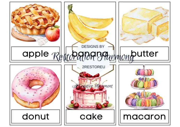 Alphabet Food Flashcards