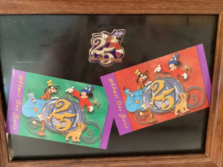 Framed Disney 25th Anniversary Set