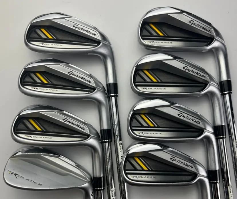 TaylorMade RBladez Irons 4-PW, AW - Rocketfuel 85G Regular Flex +0.5" - VG