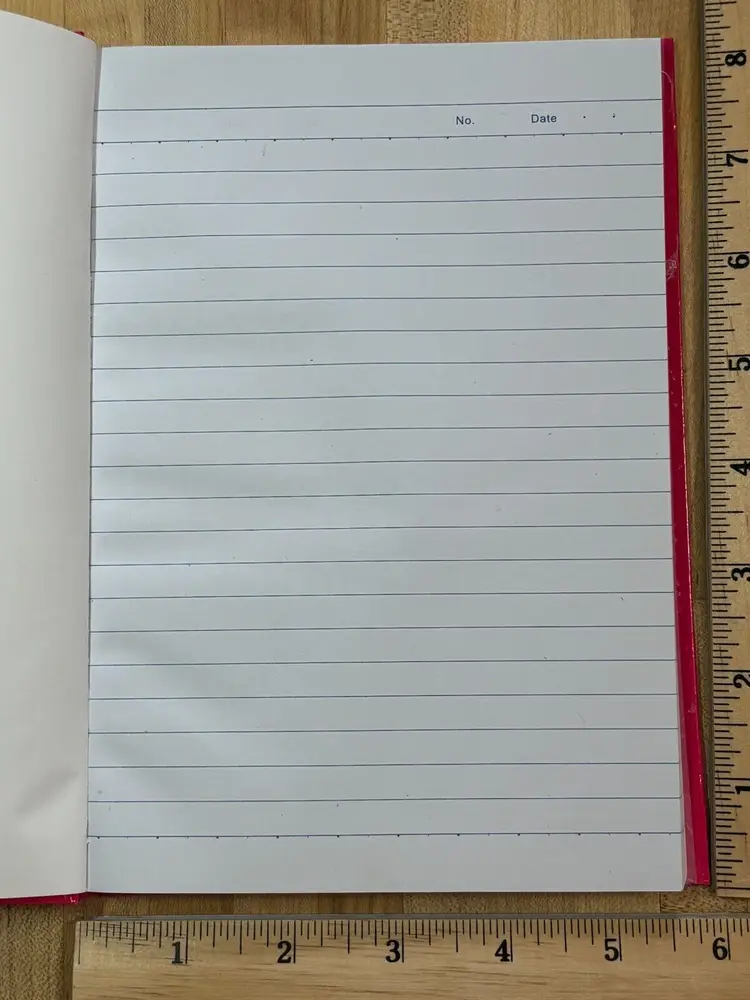 Striped Pink Hardcover Lined Journal Notebook Diary 80 Pages 5.75"W x 8"H NOS