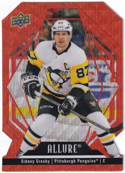 2022-23 Upper Deck Allure Orange Slice Die Cut #84 Sidney Crosby Pittsburgh Penguins Hockey Card