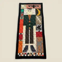 Dr. Frankenstein's Monster Wall Quilt Vintage Handmade Patchwork Halloween decor