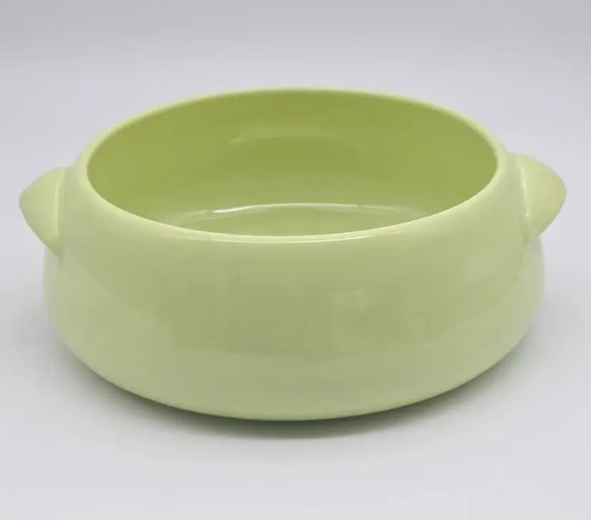 Brusche California Pottery Casserole Hemlock Green 9" no lid