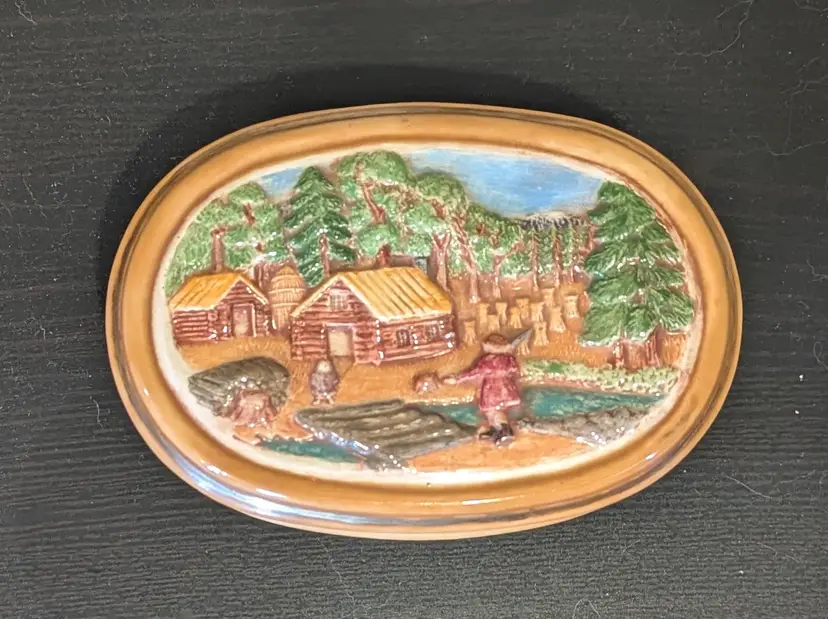 Vintage 1981 Hershey Molds Trinket Box with Lid