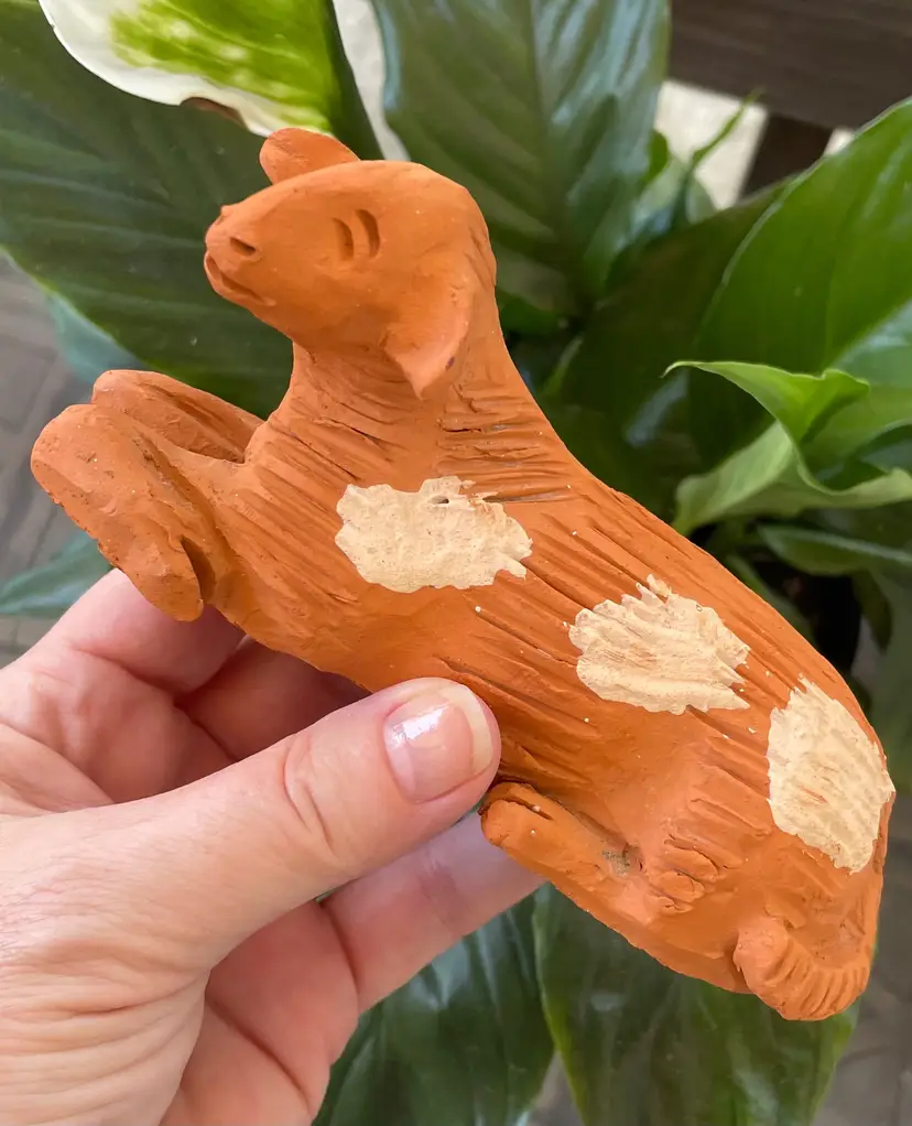 Little Clay Folkart Cow