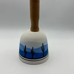 Blue South Western Bell With Cactus Pattern