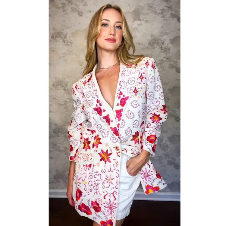 John Meyer of Norwich Embroidered Blazer