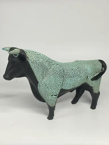 Hagen Renaker MCM Ceramic Black Bisque Bull Figurine