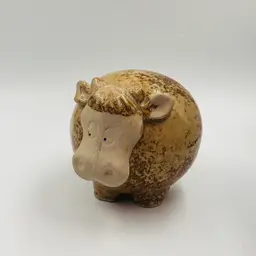 Adopt Me Before I Moo-ve! Vintage Speckled Pottery Cow - VAMP Discount Deal