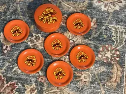 Orange Mushroom Coaster Set