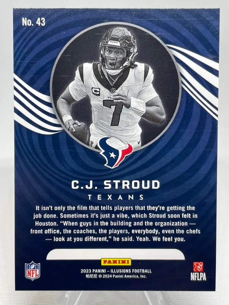 2023 Panini Illusions Football C.J. Stroud #43 Rookie Card