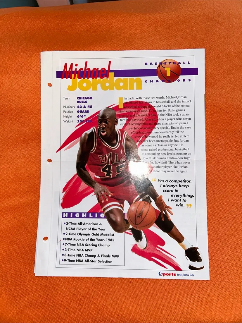 Michael Jordan Sports heroes, feats, & facts Chicago Bulls NBA