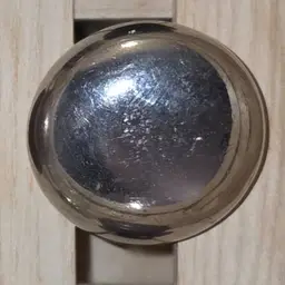 Vintage Silver Finished Metal Door Knob Altar Besom — One‑of‑a‑Kind, Made to Order