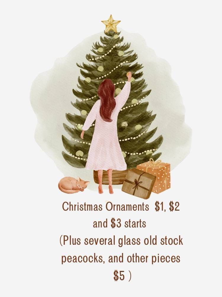 Christmas Ornaments $1,$2,$3 And Up 