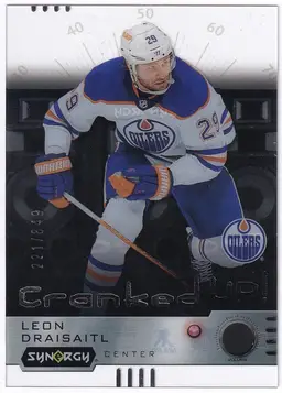 2023-24 Synergy Cranked Up #CRLD Leon Draisaitl Edmonton Oilers Hockey Card