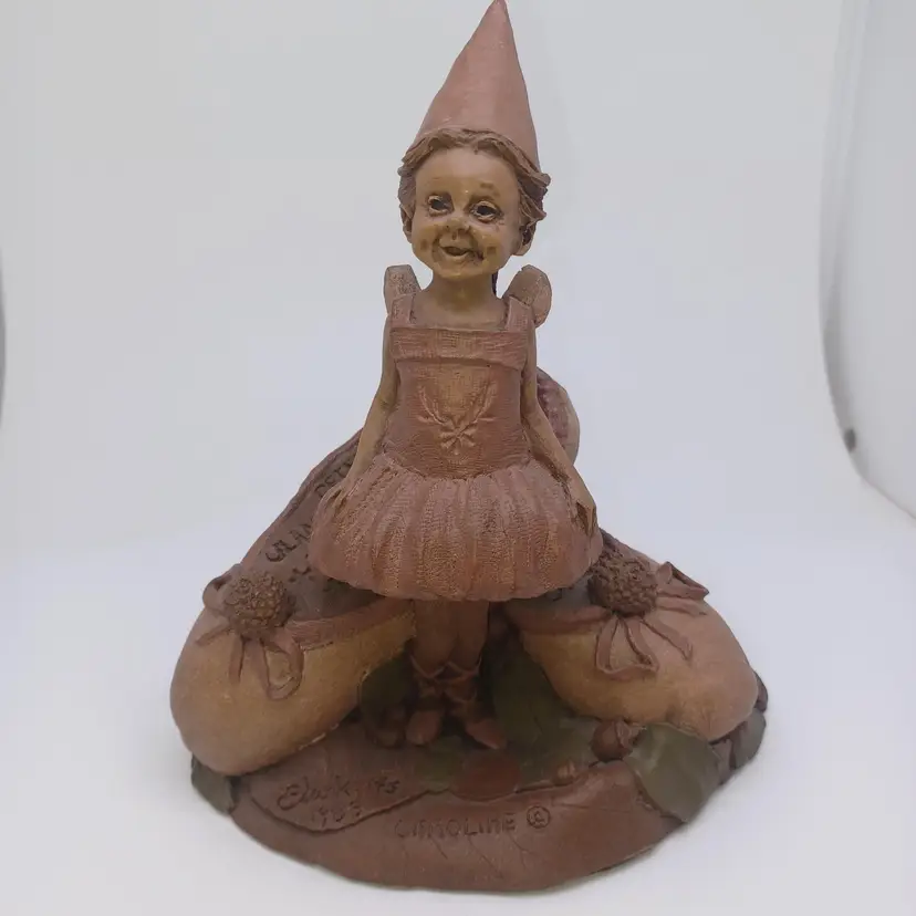 Tom Clark Clay Gnome Sculpture Caroline Retired 1988 #5036 Ed. #45 Retired