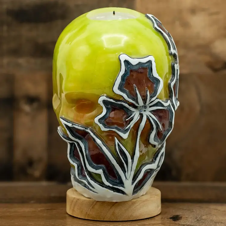 GLOW CANDLE: JS-3011-ANTIQUE PETALS