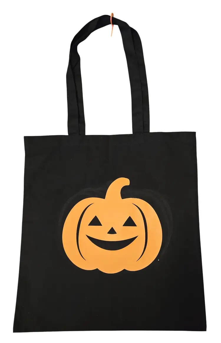 Custom Medium Size fall Tote bag with Pumpkin