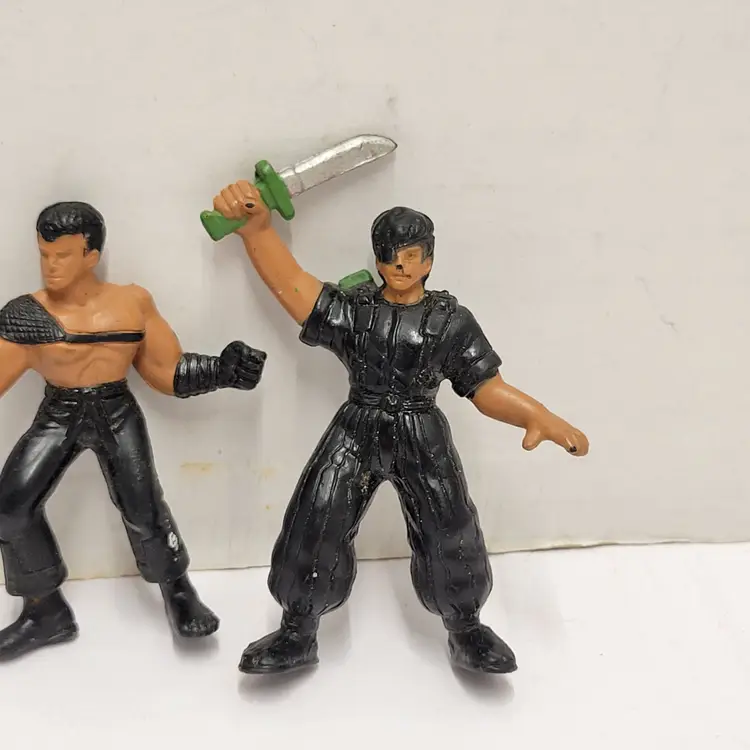 Vintage, 1986, Mattel, GUTS AIKIDO FORCE, Complete Set of (3) Action Figures