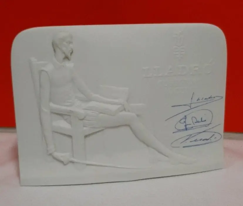 For Your Lladro Collection - Vintage Signed Lladro Collection Society Ceramic Point of Sale Sign